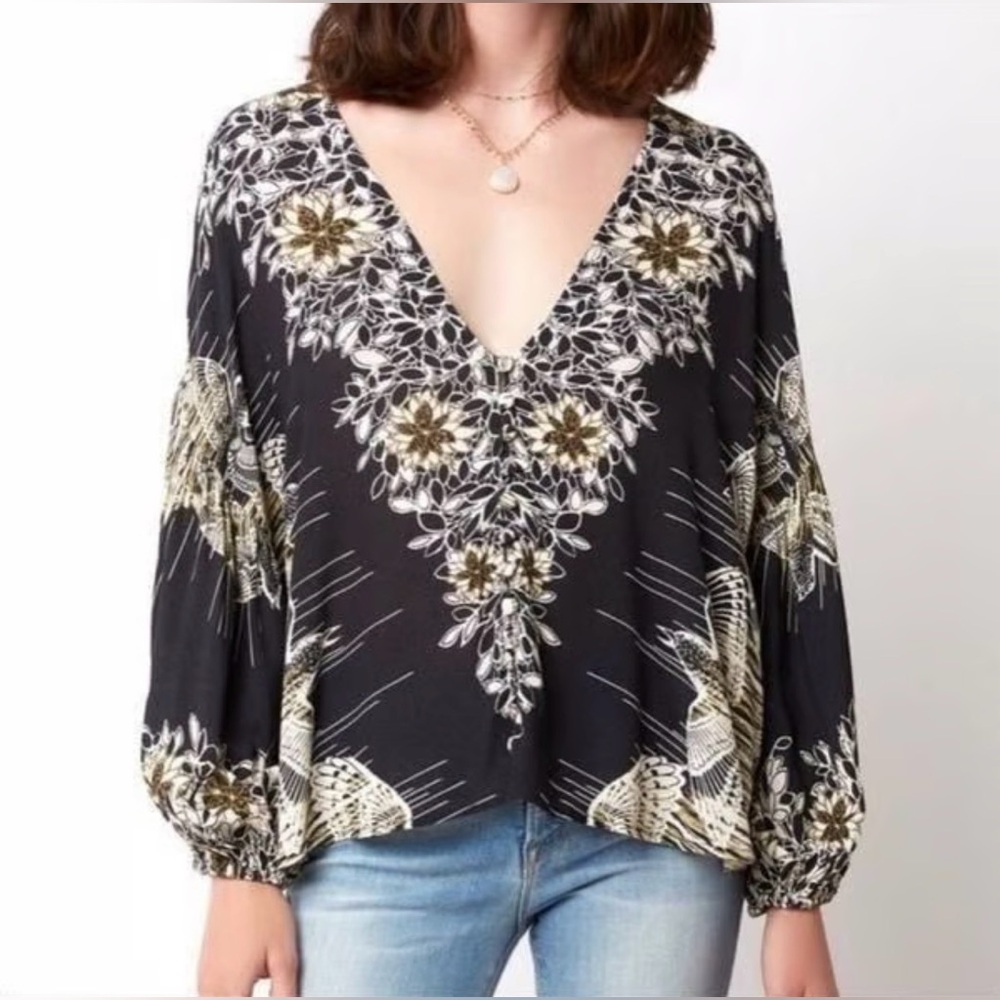 Free People Birds Of A Feather Blouse